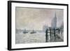 The Thames Below Westminster, 1871-Claude Monet-Framed Giclee Print