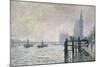 The Thames Below Westminster, 1871-Claude Monet-Mounted Giclee Print