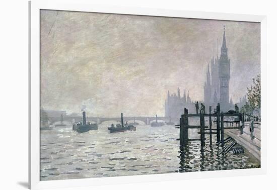 The Thames Below Westminster, 1871-Claude Monet-Framed Giclee Print