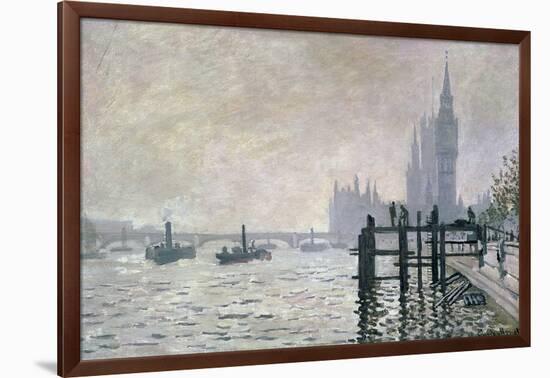 The Thames Below Westminster, 1871-Claude Monet-Framed Giclee Print