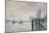 The Thames Below Westminster, 1871-Claude Monet-Mounted Premium Giclee Print