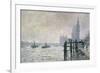 The Thames Below Westminster, 1871-Claude Monet-Framed Premium Giclee Print