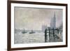 The Thames Below Westminster, 1871-Claude Monet-Framed Premium Giclee Print