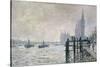 The Thames Below Westminster, 1871-Claude Monet-Stretched Canvas