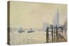 The Thames Below Westminster-Claude Monet-Stretched Canvas