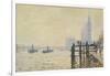 The Thames Below Westminster-Claude Monet-Framed Giclee Print