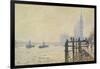 The Thames Below Westminster-Claude Monet-Framed Giclee Print