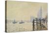 The Thames Below Westminster-Claude Monet-Stretched Canvas