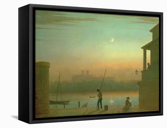 The Thames by Moonlight-Theo Van Doesburg-Framed Stretched Canvas