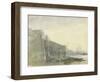 The Thames, Early Morning, Toward St. Paul'S, C.1849 (W/C with Graphite on Paper)-John William Inchbold-Framed Giclee Print