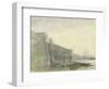 The Thames, Early Morning, Toward St. Paul'S, C.1849 (W/C with Graphite on Paper)-John William Inchbold-Framed Giclee Print