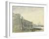 The Thames, Early Morning, Toward St. Paul'S, C.1849 (W/C with Graphite on Paper)-John William Inchbold-Framed Giclee Print