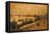 The Thames Embankment, London-Paolo Sala-Framed Stretched Canvas