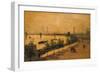 The Thames Embankment, London-Paolo Sala-Framed Giclee Print