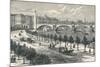 The Thames Embankment, Showing Cleopatras Needle, 1896-null-Mounted Giclee Print