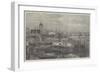The Thames Embankment Works, Viewed from King's College-null-Framed Giclee Print
