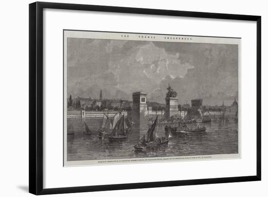 The Thames Embankment-null-Framed Giclee Print