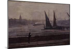 The Thames from Battersea Bridge, 1863-James Abbott McNeill Whistler-Mounted Giclee Print