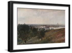'The Thames from Greenwich Hill', c1820-Peter De Wint-Framed Giclee Print