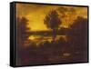 The Thames from Richmond Hill-Joshua Reynolds-Framed Stretched Canvas