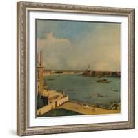 'The Thames from Richmond House', 1746-Canaletto-Framed Giclee Print