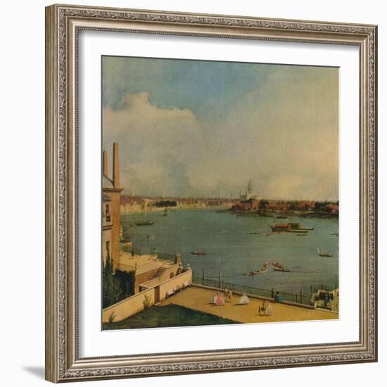 'The Thames from Richmond House', 1746-Canaletto-Framed Giclee Print