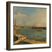 'The Thames from Richmond House', 1746-Canaletto-Framed Giclee Print
