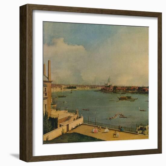 'The Thames from Richmond House', 1746-Canaletto-Framed Giclee Print