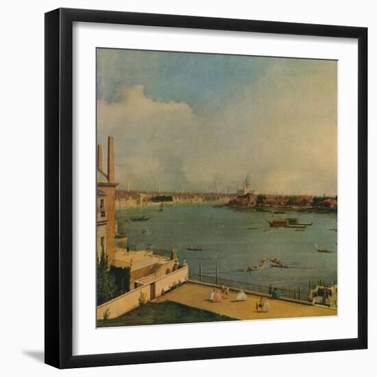 'The Thames from Richmond House', 1746-Canaletto-Framed Giclee Print