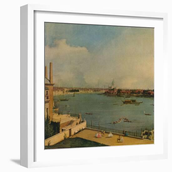 'The Thames from Richmond House', 1746-Canaletto-Framed Giclee Print