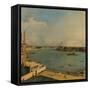 'The Thames from Richmond House', 1746-Canaletto-Framed Stretched Canvas
