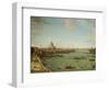 The Thames from the Terrace of Somerset House, Looking Towards the City, C.1745-Antonio Joli-Framed Giclee Print