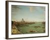 The Thames from the Terrace of Somerset House, Looking Towards the City, C.1745-Antonio Joli-Framed Giclee Print