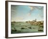 The Thames from the Terrace of Somerset House Looking Towards Westminster-Antonio Joli-Framed Giclee Print