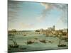 The Thames from the Terrace of Somerset House Looking Towards Westminster-Antonio Joli-Mounted Giclee Print