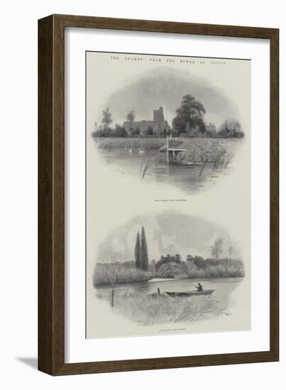 The Thames, from the Tower to Iffley-null-Framed Giclee Print