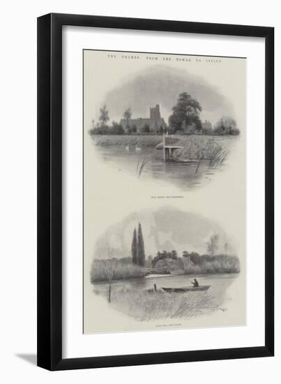 The Thames, from the Tower to Iffley-null-Framed Giclee Print