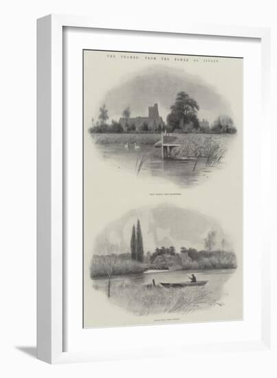 The Thames, from the Tower to Iffley-null-Framed Giclee Print