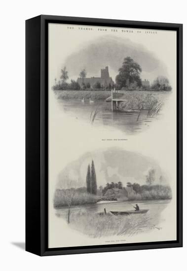 The Thames, from the Tower to Iffley-null-Framed Stretched Canvas