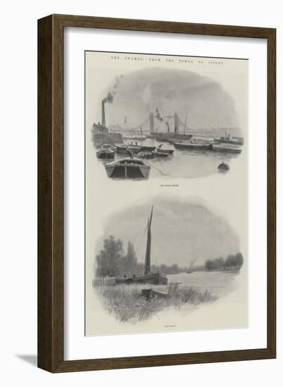 The Thames, from the Tower to Iffley-null-Framed Giclee Print