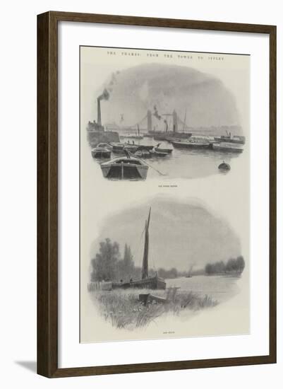 The Thames, from the Tower to Iffley-null-Framed Giclee Print