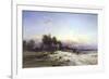 The Thames Frozen, Evening, Sonning, c.1852-George Williams-Framed Giclee Print