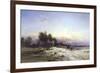 The Thames Frozen, Evening, Sonning, c.1852-George Williams-Framed Giclee Print