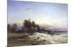 The Thames Frozen, Evening, Sonning, c.1852-George Williams-Mounted Giclee Print