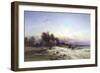 The Thames Frozen, Evening, Sonning, c.1852-George Williams-Framed Giclee Print