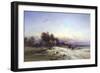 The Thames Frozen, Evening, Sonning, c.1852-George Williams-Framed Giclee Print