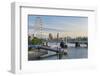 The Thames, Hungerford Bridge, Westminster Palace, London Eye, Big Ben-Rainer Mirau-Framed Photographic Print