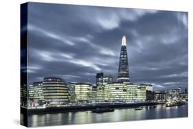 The Thames in Southwark with City Hall, More London Riverside, London, England, UK-Alex Robinson-Stretched Canvas