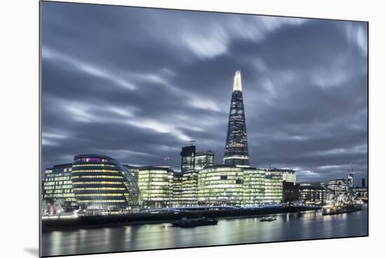 The Thames in Southwark with City Hall, More London Riverside, London, England, UK-Alex Robinson-Mounted Photographic Print