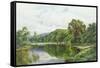 The Thames Near Henley-Henry Parker-Framed Stretched Canvas